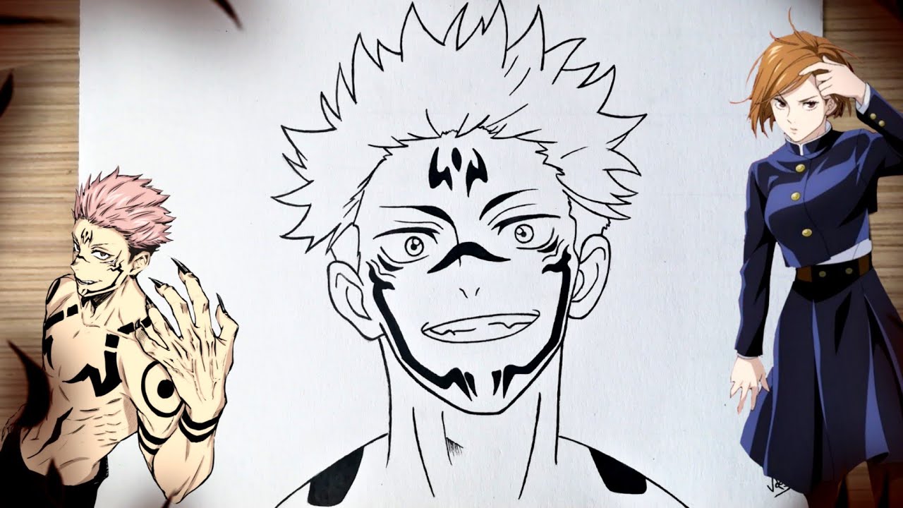 COMMENT DESSINER SUKUNA FACILEMENT - JUJUTSU KAISEN