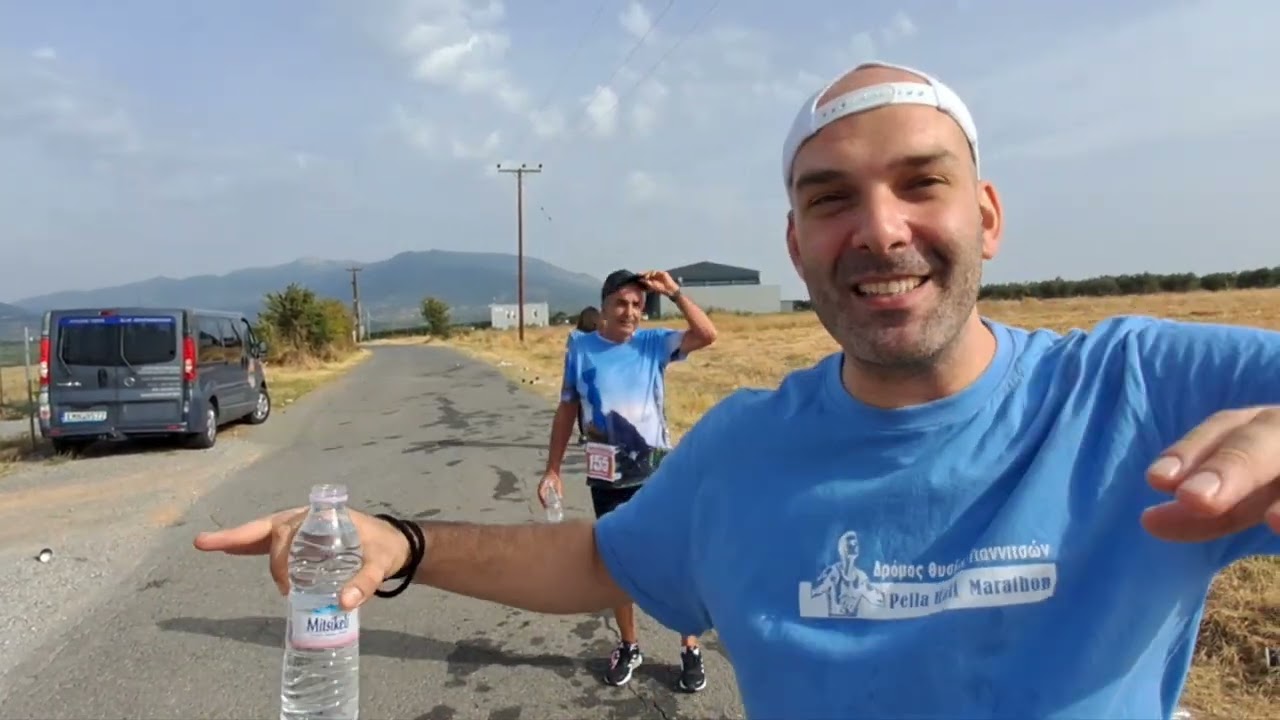 Pella half marathon...η Πίνοβο trail team μέσα  στην Νέα διαδρομή.2023