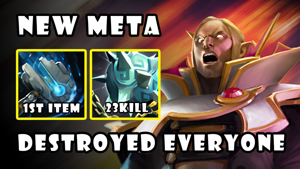 [Invoker] Comeback Game Build New Meta First Item Meteor Hammer Destroyed All | Dota 2 Gameplay 7.40