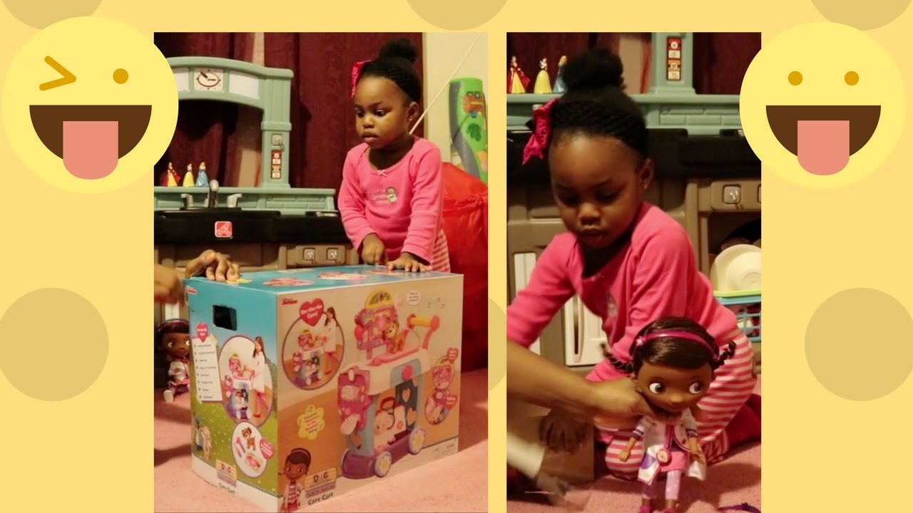 DOC MCSTUFFINS and Toy Hospital Care Cart UnBox & Play (#03)