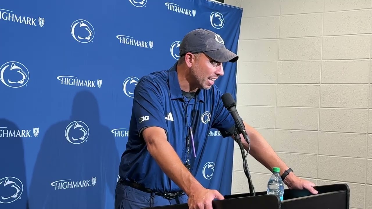 Penn State's Matt Campbell Temple postgame; Lions win after slow start, Max Granville out for year