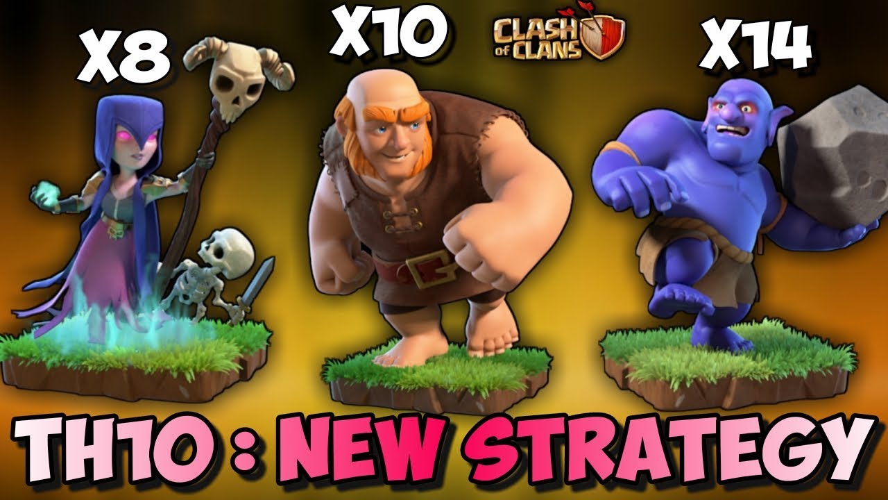 GIANT + WITCH + BOWLERS | GIBOWITCH | Th10 New 3 STARS War Attack Strategy | Clash Of Clans