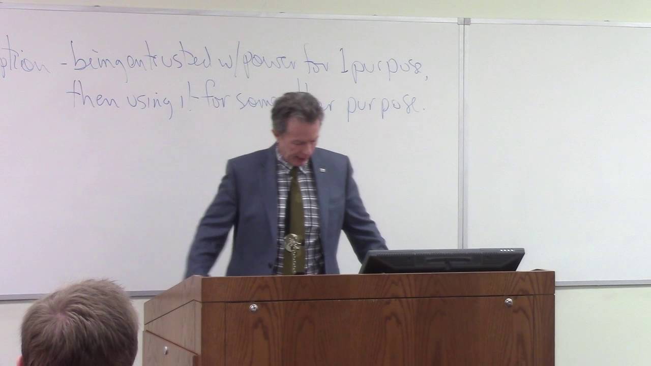 Dr. David Schmidtz, on Corruption (part 2)