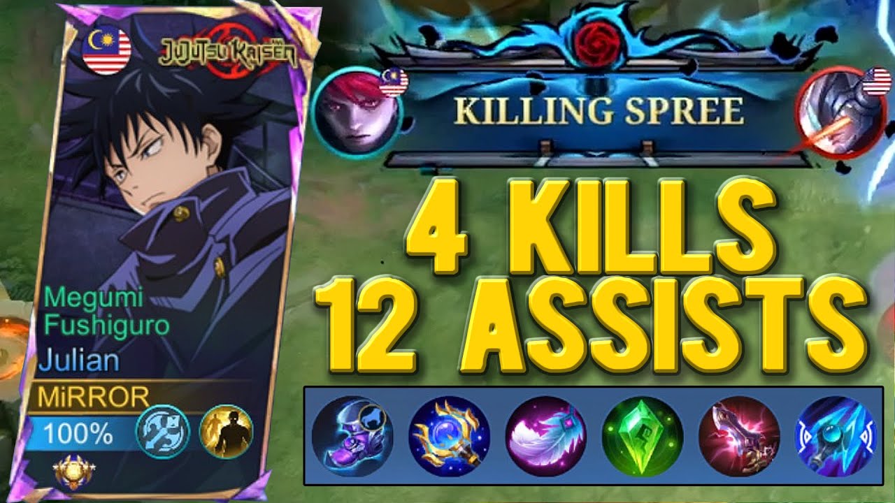 12 ASSIST Julian CONTROLS Mythic Game! - Mobile Legends Ranked