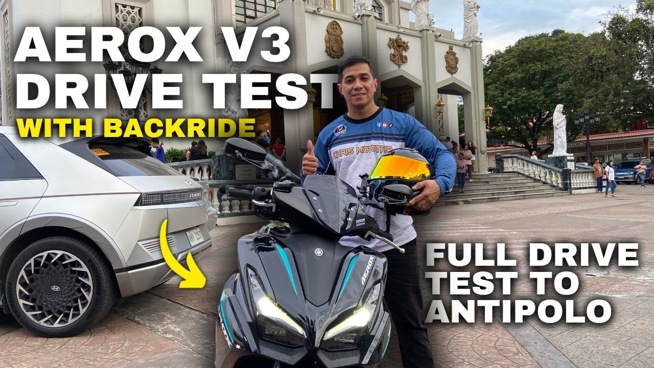 AEROX V3 TEST DRIVE AND REVIEW WITH BACKRIDE | Trip to Antipolo