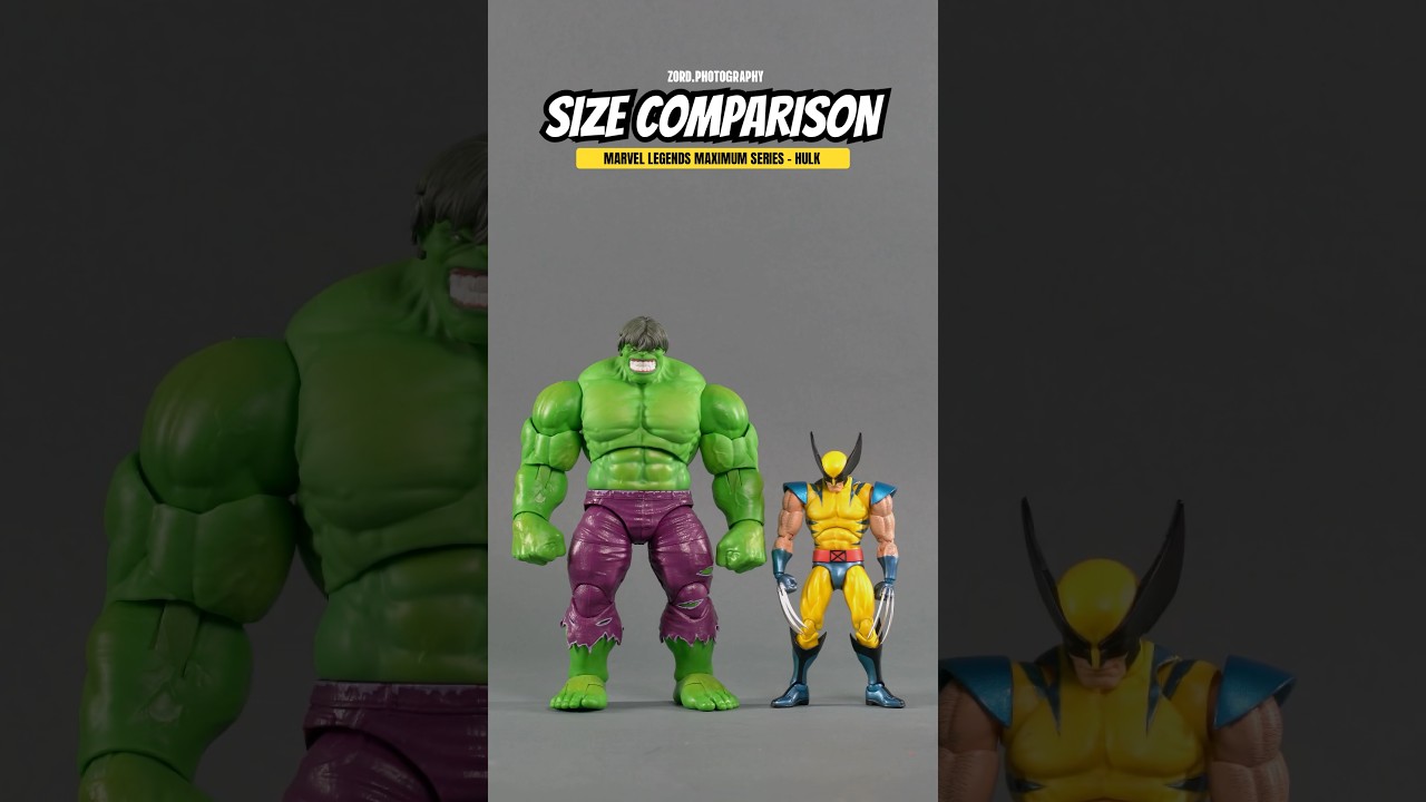 Size Comparison: Hasbro Marvel Legends Maximum Series - Hulk #marvel #marvellegends #hulk k