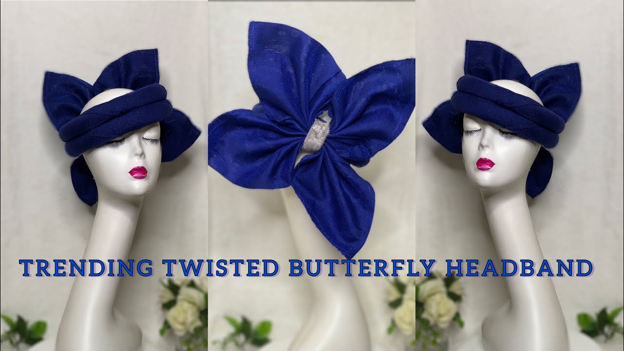 How To Make Trending Twisted Butterfly Headband With Asoke |DIY, Style and Fashion|