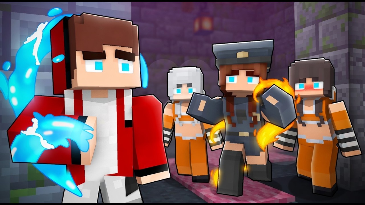 MAIZEN: JJ Love Curse vs GIRLS in Prison 2?! - Minecraft Animation JJ & Mikey