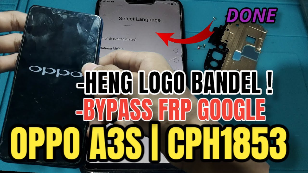 GRATISS || OPPO A3S CPH1853 || FLASH VIA SD CARD,KASUS MENTOK LOGO BANDEL !!! TESTED 2024!!!!!