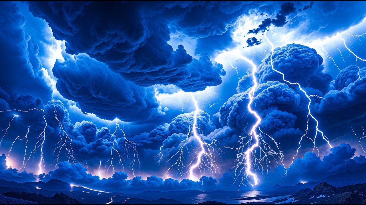 Night Thunderstorm For A Good Sleep | Heavy Rain, Lightning Ambience & Intense Thunder Sounds#3