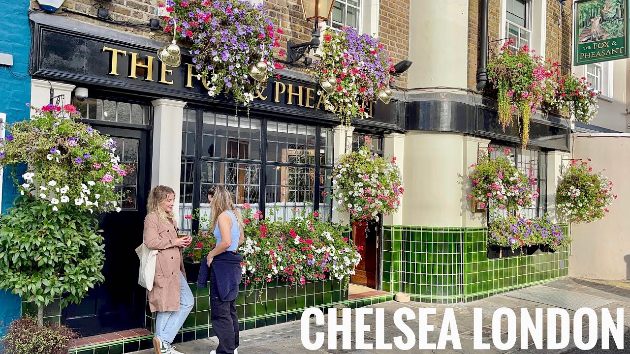 London Walk - Exploring Chelsea from North End Road, Fulham Broadway Station, King’s Road 4k HDR