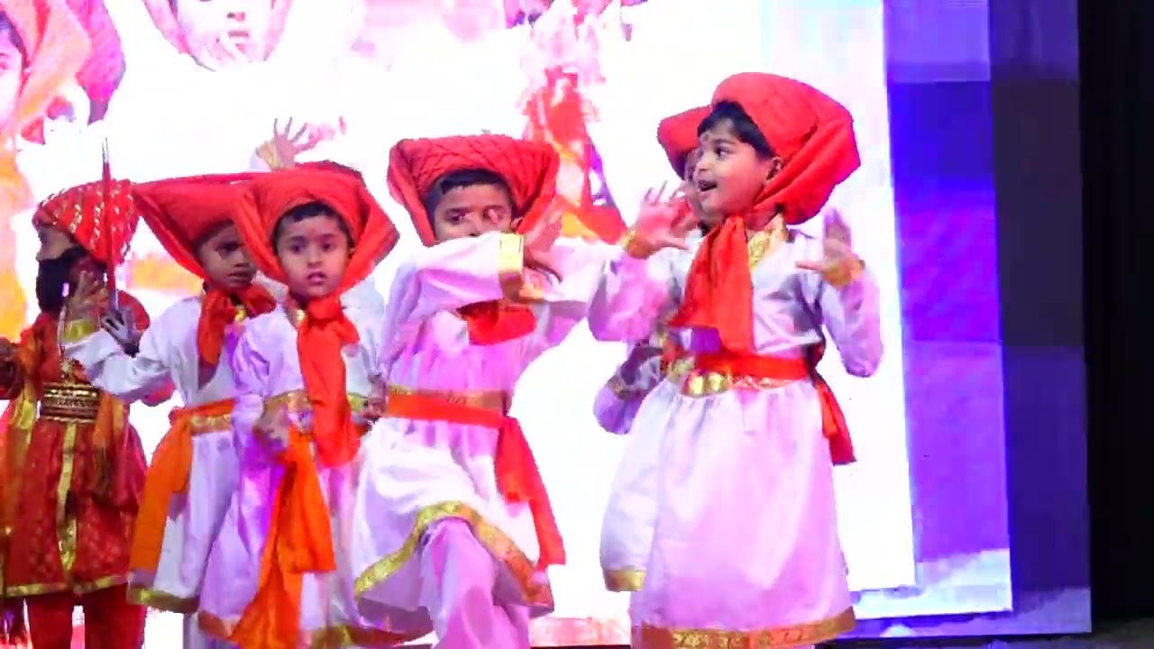 रणपती शिवराय Song Dance Performance Sr. Kg.  