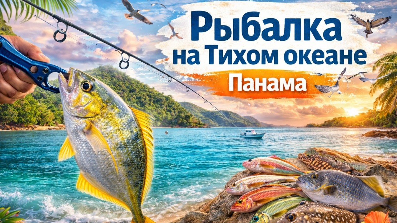 18/26#РЫБАЛКА НА ТИХОМ ОКЕАНЕ/ПОЙМАЛИ ВСЯКУЮ МАЛЫШНЮ/МНОГО ОКЕАНА И ПРИРОДЫ/ПАНАМА