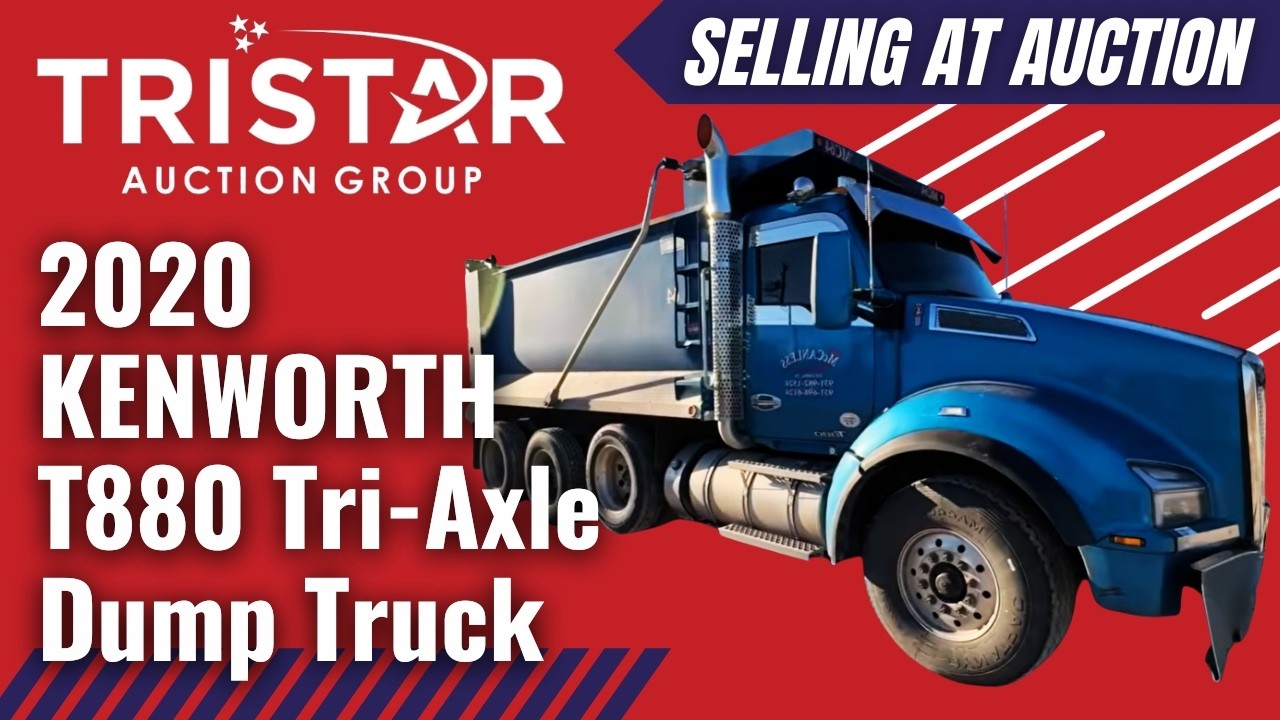 2020 KENWORTH T880 Tri-Axle Dump Truck (8667) - Selling at auction