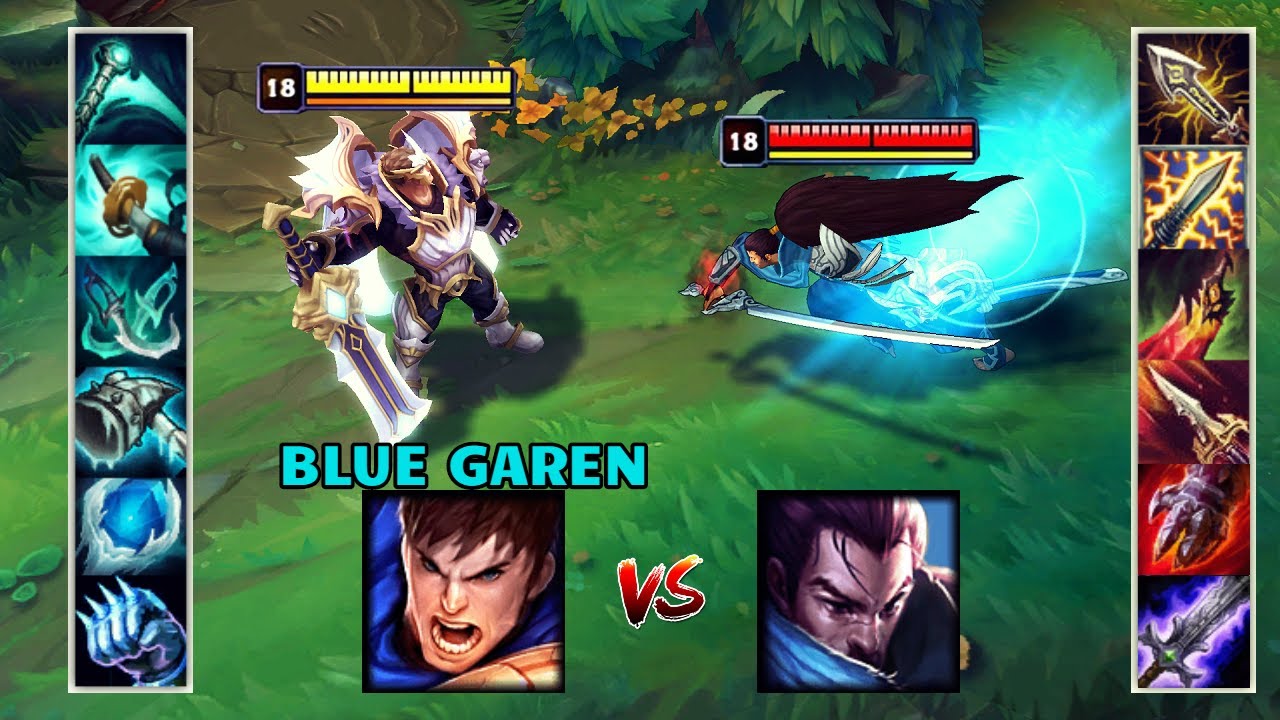 BLUE GAREN vs YASUO FULL BUILD FIGHTS & Noxus Blitz Moments!