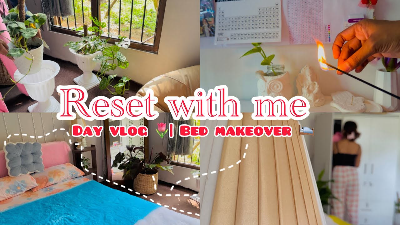 එයා ආයේ අලුත් උනා🛏️🦋🪴❤️| ලස්සන එක දවසක්🌷🪬🥰| #resetwithme #dayinmylife #roomde