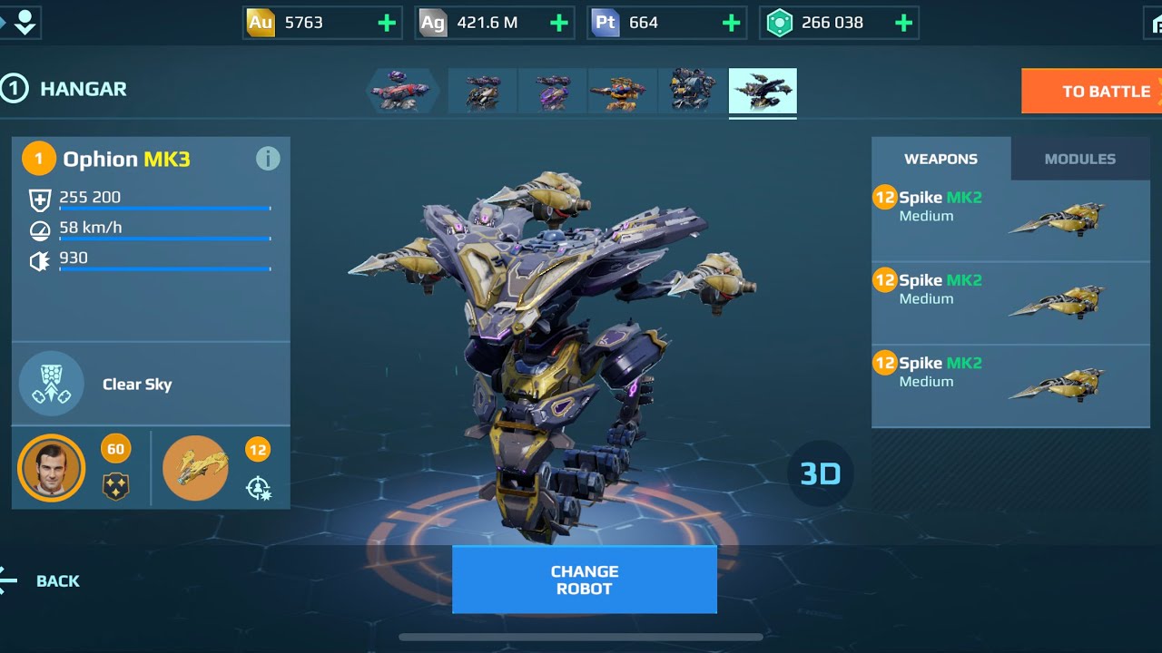 Ophion Spike 11  Living Legend | unstoppable | War Robots Gameplay
