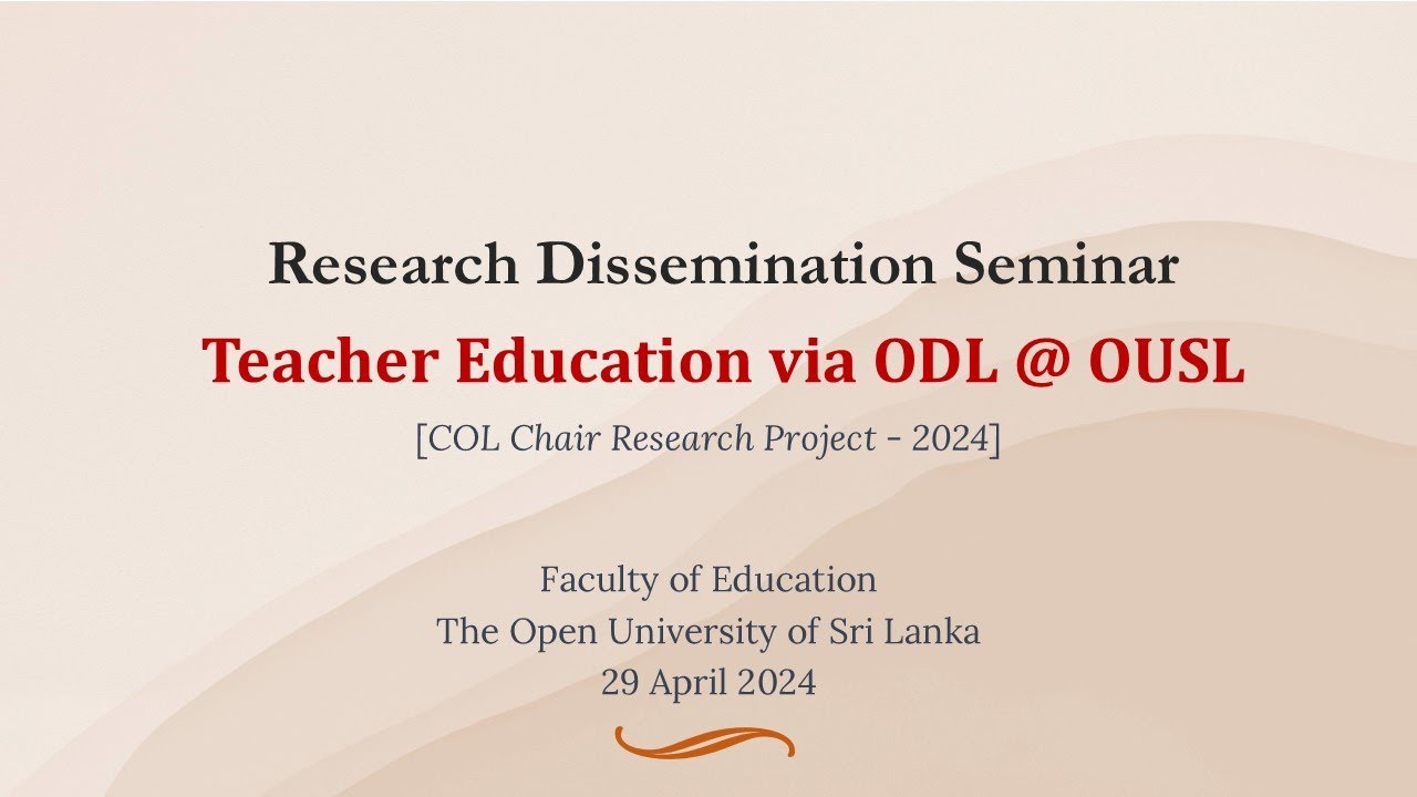Research Dissemination Seminar -2024
