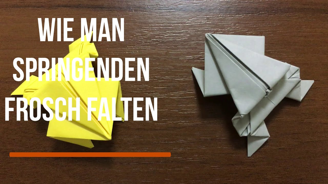 Wie man Springenden Frosch falten | PaperManCraft