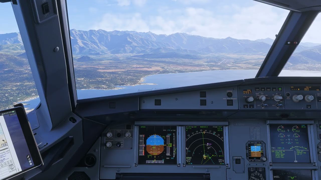 SCENIC Landing in CALVI | A320 | MSFS2024