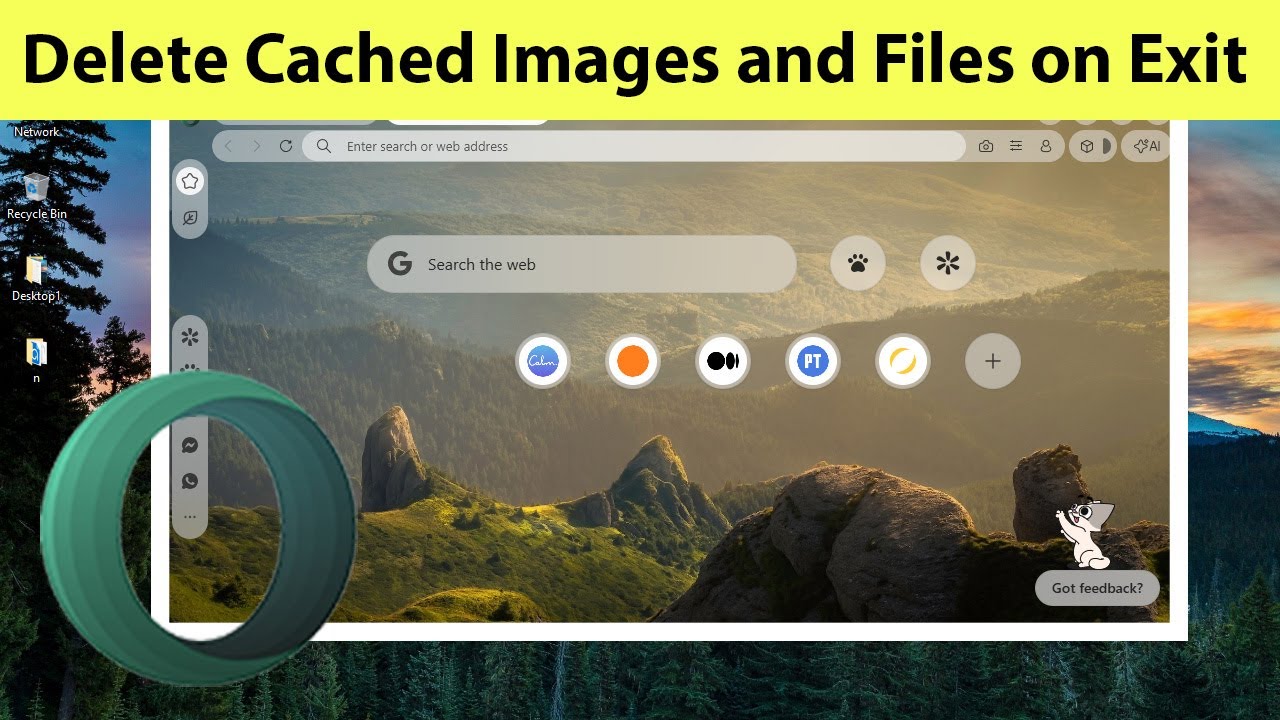 How to Delete Cached Images and Files on Exit in Opera Air?