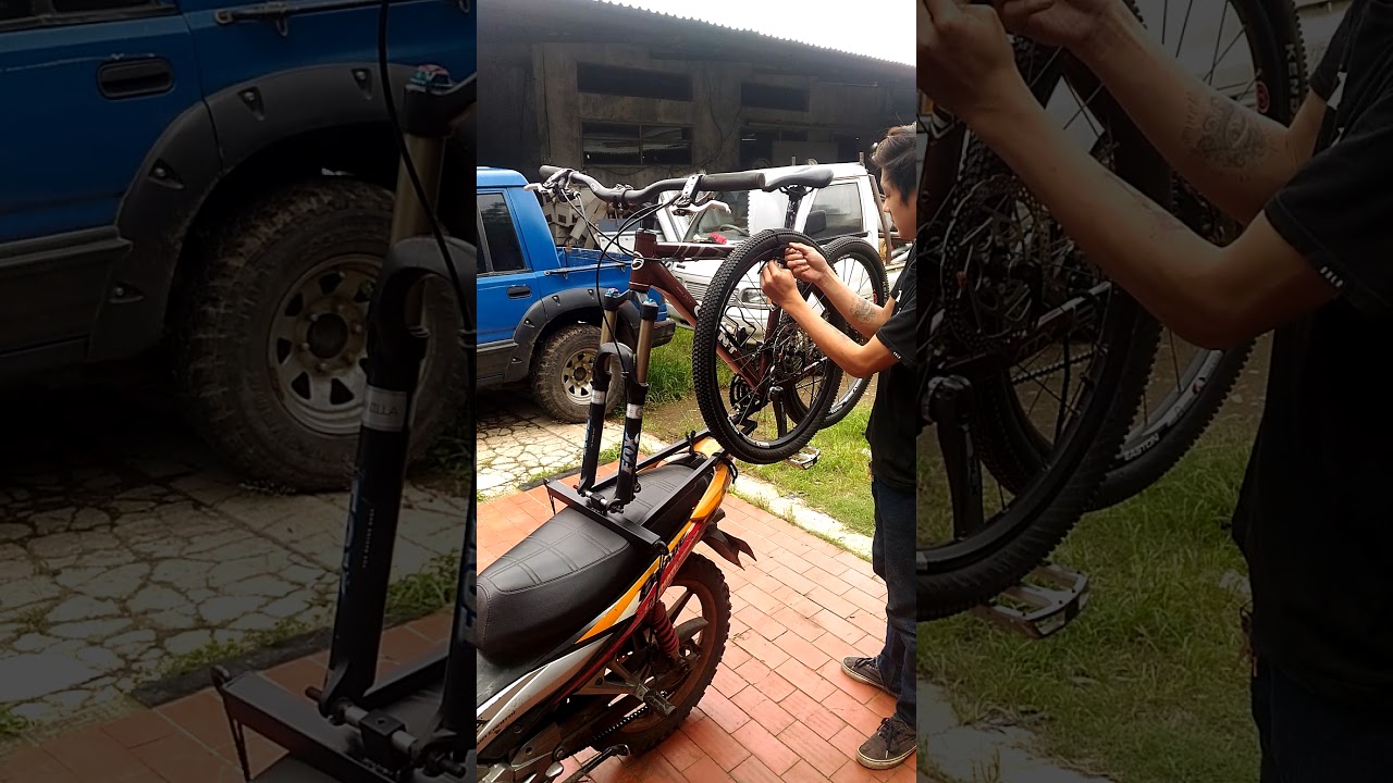 Bike Carrier bawa sepeda dimotor