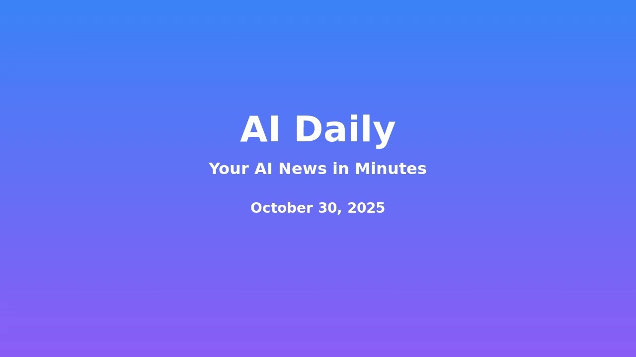 October 30, 2025 | AI Daily: Kimi AI unveils KDA architecture, boosting decoding speed by 6x