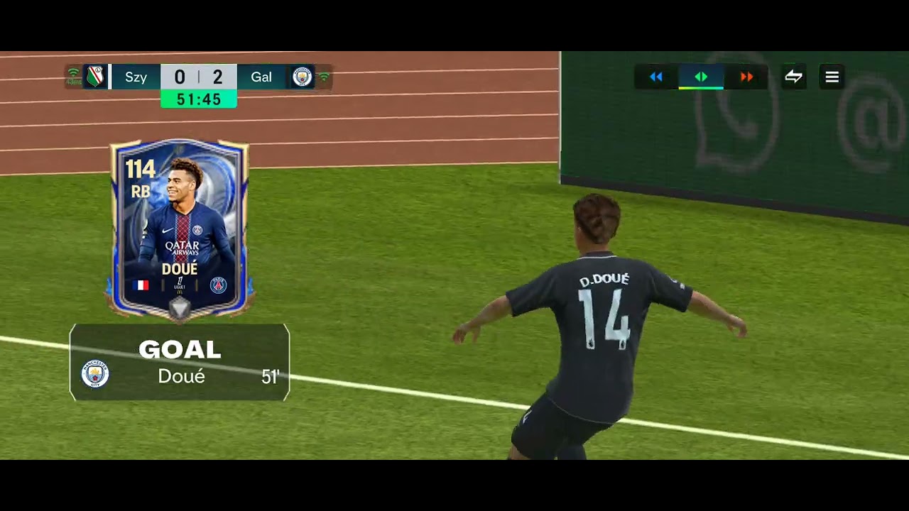 FIFA mobile legia warszawa 2 - 3 Manchester City FC. Co sądzicie o tej grze piszcie w komentarzach