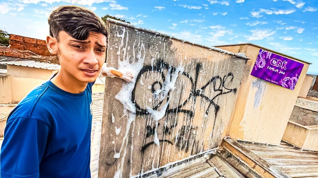Tive Que Limpar a Pixação Que a ODK Fez na Minha Casa...