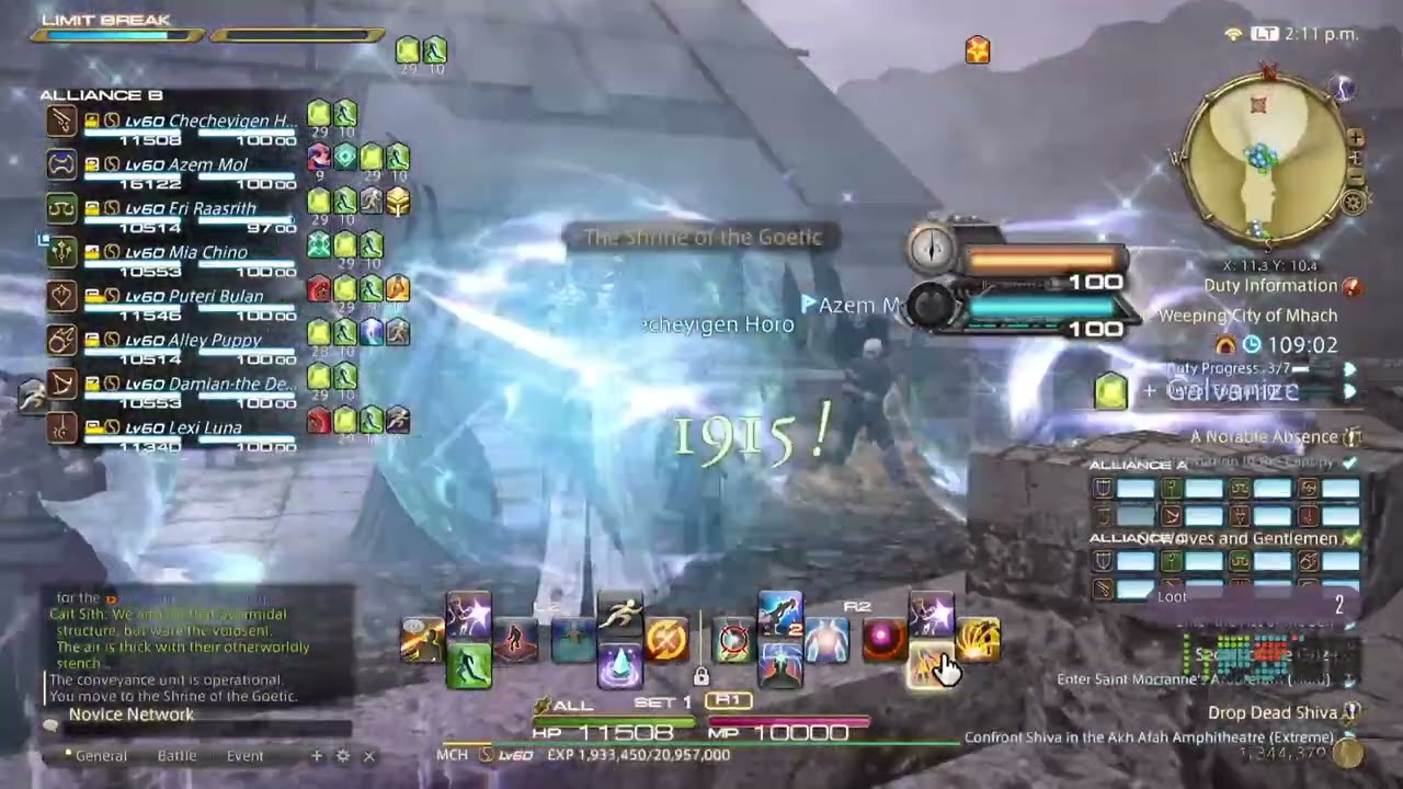 A lot of team wipes the Weeping City of Mhach goes wrong in FFXIV