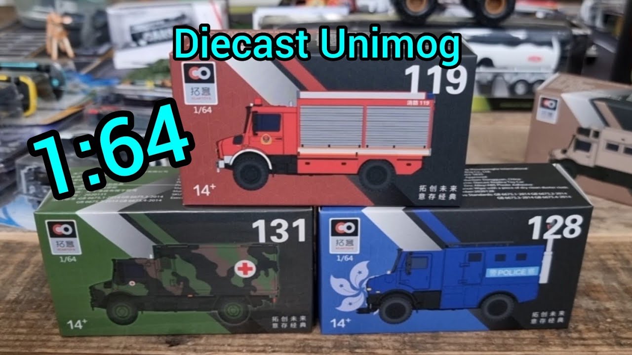 Best Unimog in a 1:64 scale‼️ Xcartoys Unimog Camo, Firetruck and Hong Kong Police
