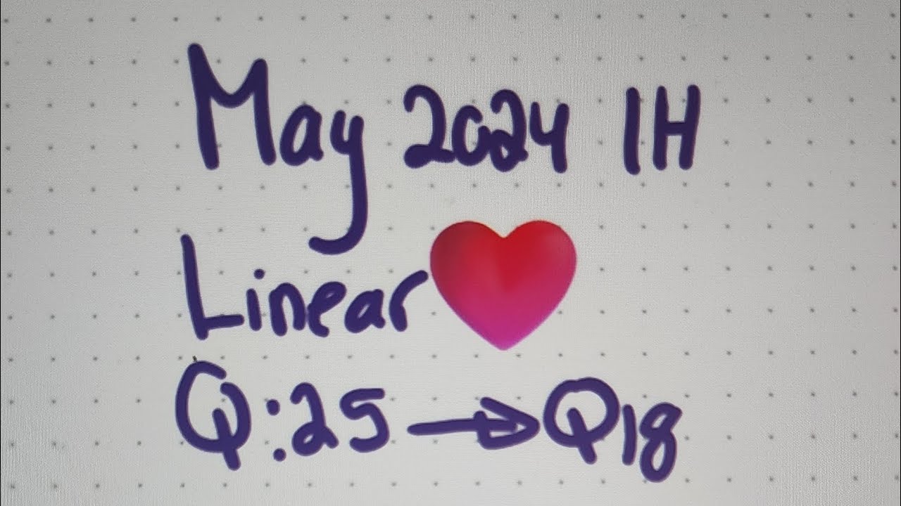 May 2024 1h linear : Q 18 till Q25