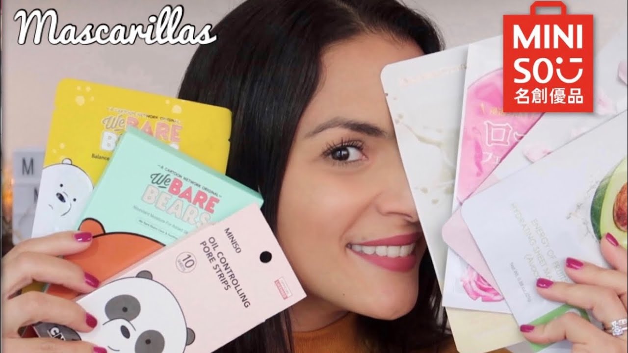 PROBANDO MASCARILLAS MINISO - COLOMBIA