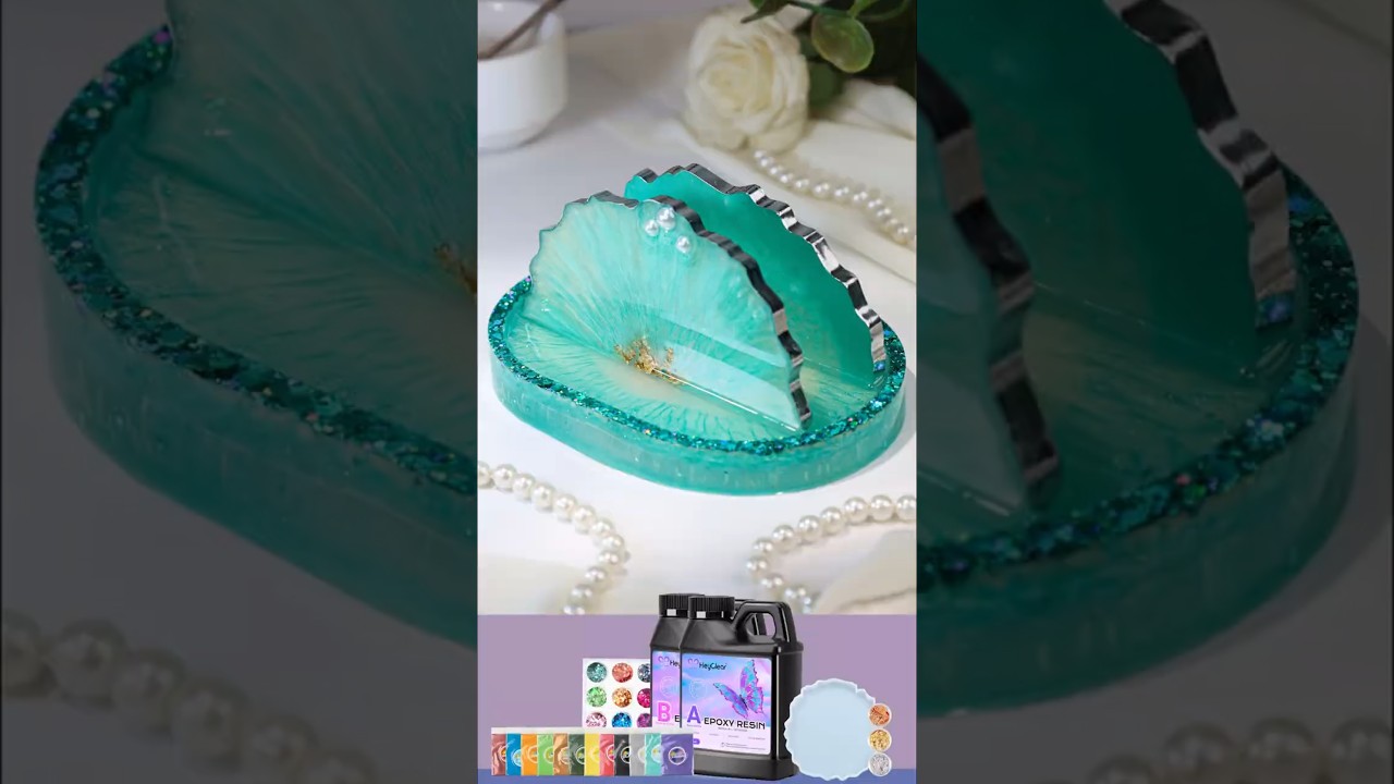 ✨ Handmade Resin Tissue Holder | DIY Luxury Desk Art ✨
