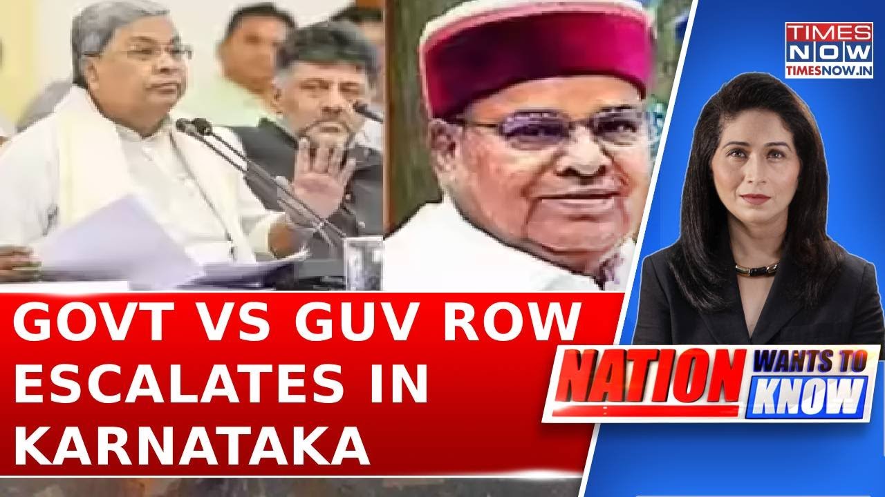 Sidda Govt Vs Guv Gehlot In Karnataka As Rift Deepens Over Special Session And MGNREGA