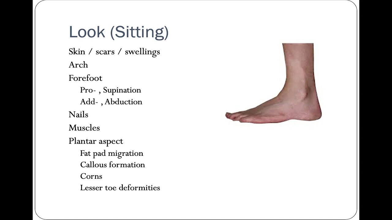 Examination- Foot and Ankle