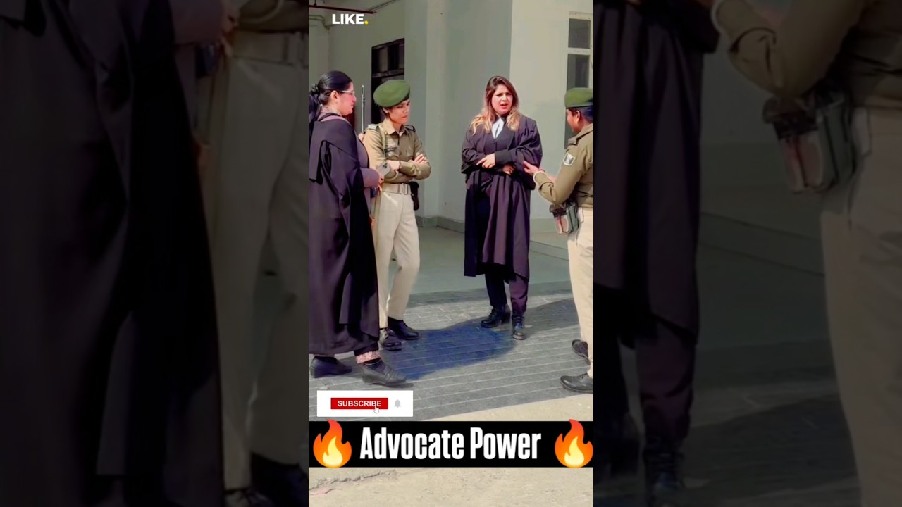 Police Attitude Vs Supreme Court Advocate Power 🔥 #motivation #law #lawyer #shorts #viral #advocate