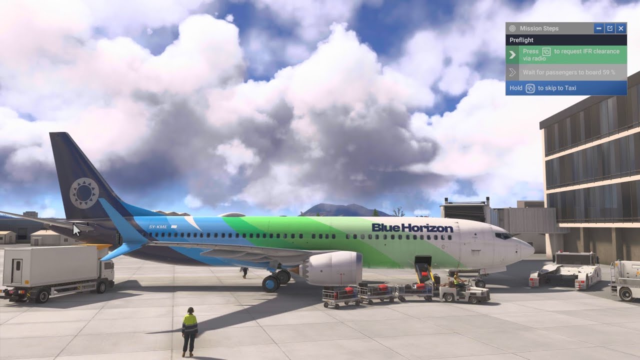 Heading to Los Angeles in the 737. Stunning views ahead in MSFS 2026 career mode. Enjoy the ride 