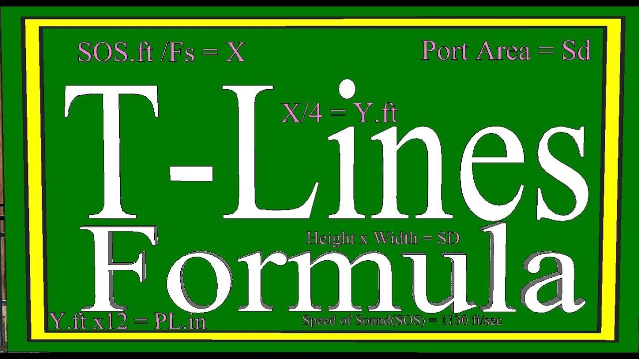 T-Line Design: Formula