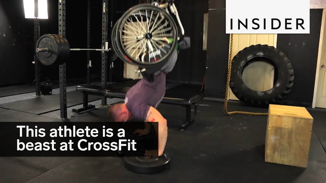 This athlete is a total beast at adaptive CrossFit