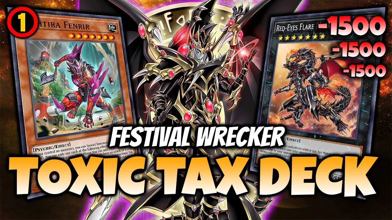 Complete Event without Dueling ❌ Destroy Festival with Toxic 3 Red-Eyes Flare Tax Deck [Master Duel]
