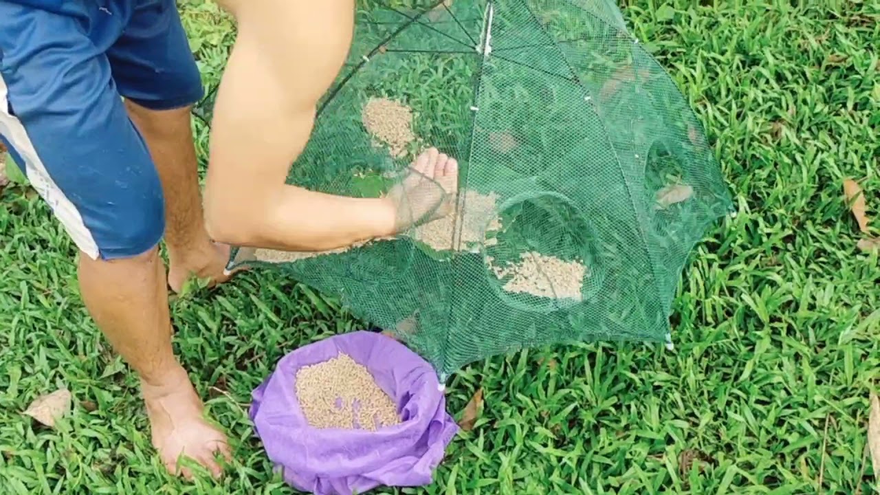 Itinaan namin yung binili namin sa shopee | Fish trap | Bukid lang malakas