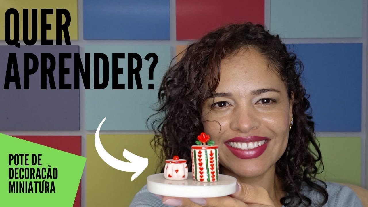 como fazer potes de decoração miniatura