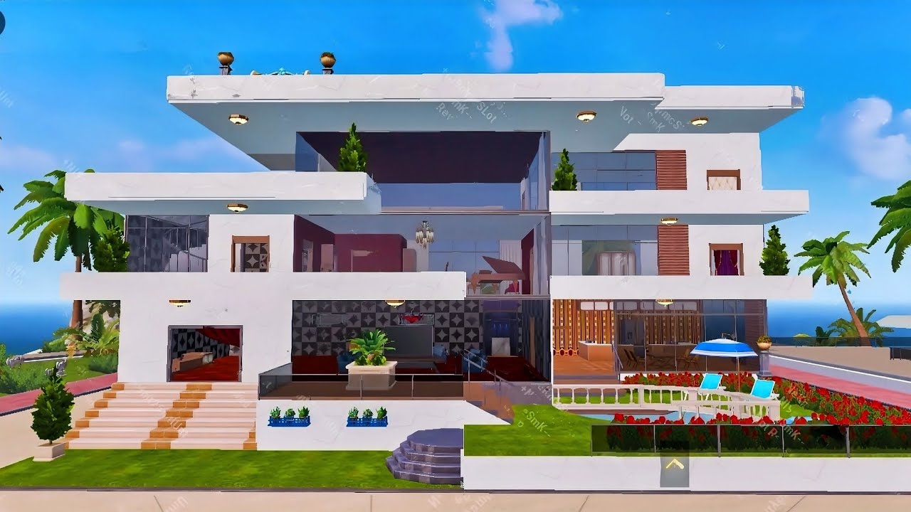 PUBG House Design Level 20-24: Haunted Furniture & Pool Combo (Pubg House Tips)