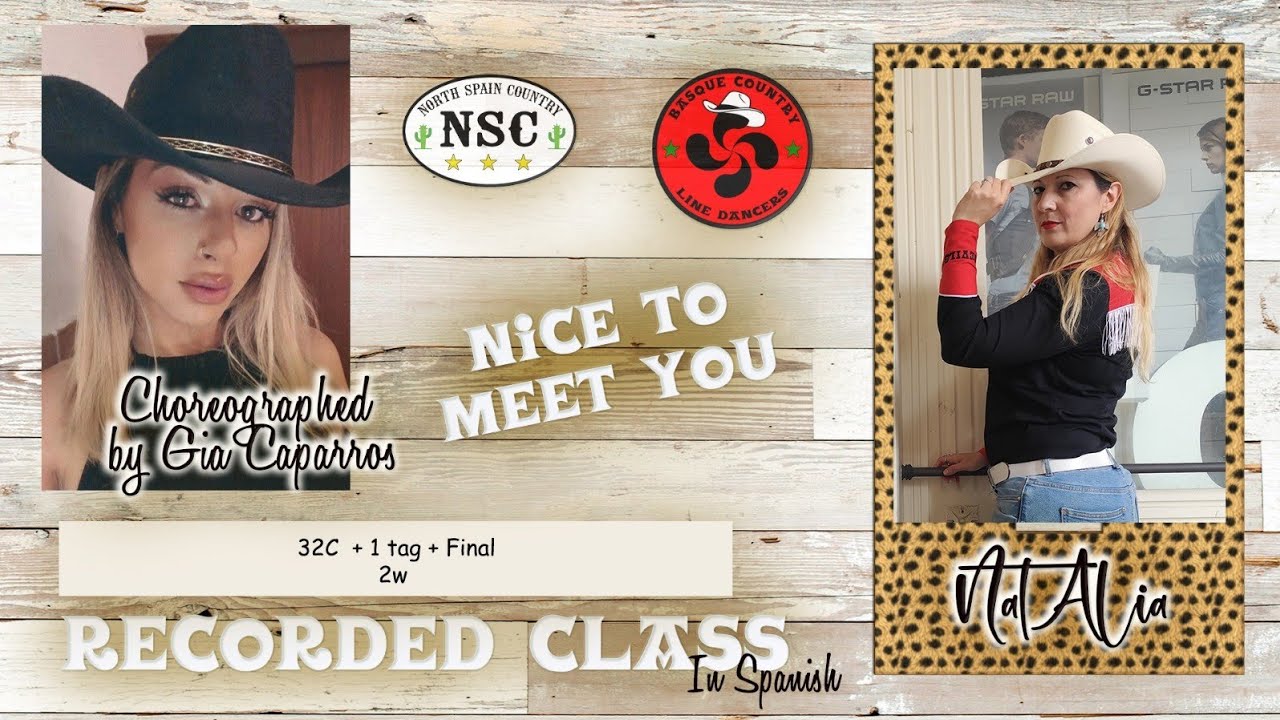 ⭐Nice to meet you⭐👉🏼 Clase grabada en castellano -  country line dance