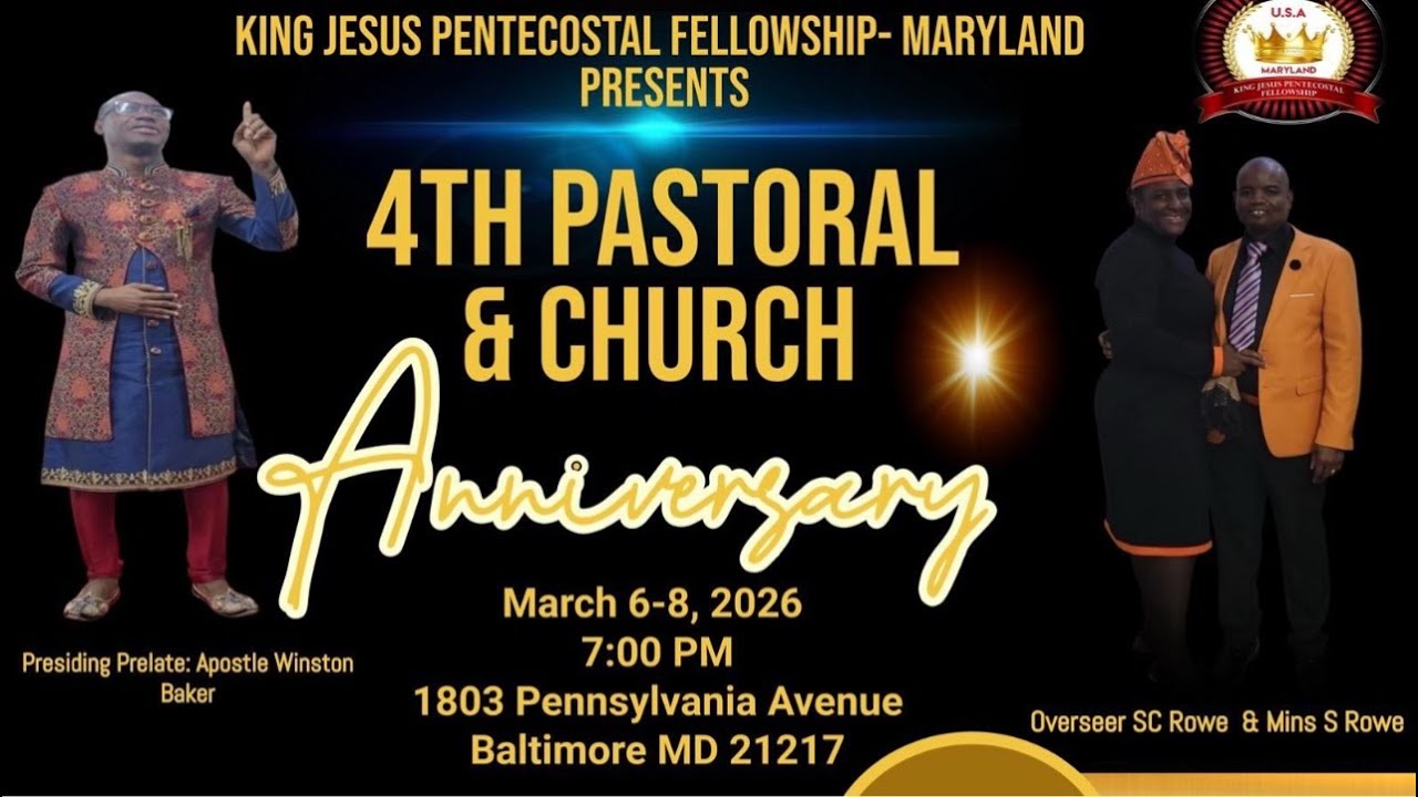 4TH Pastoral & Church Anniversary