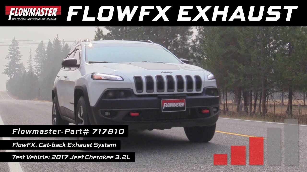 Flowmaster (717810) FlowFX Dual-Exit Cat-Back Stainless Steel Exhaust, 2014-2022 Jeep Cherokee 3.2L