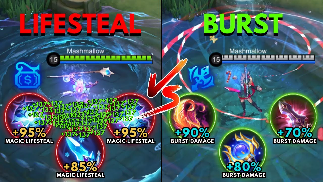 Odette Lifesteal Build vs Odette Burst Build