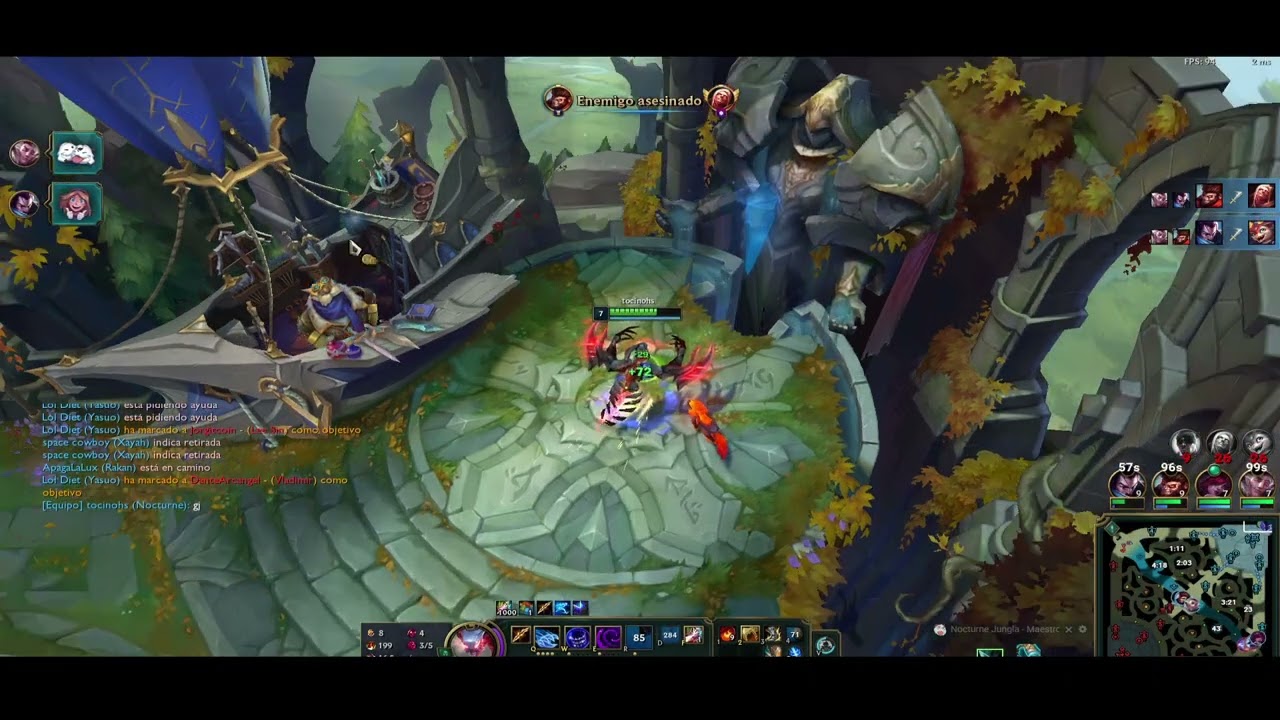 Nocturne jg gameplay | platino | ranked las