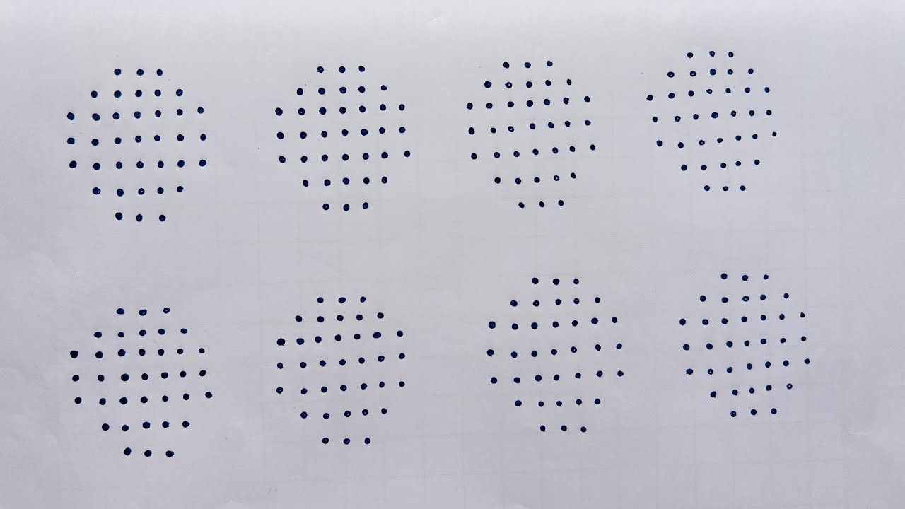 7x3x3dots easy muggulu 🌸 specially for beginners easy to learn #easychukkalamuggulu #easyrangoli 